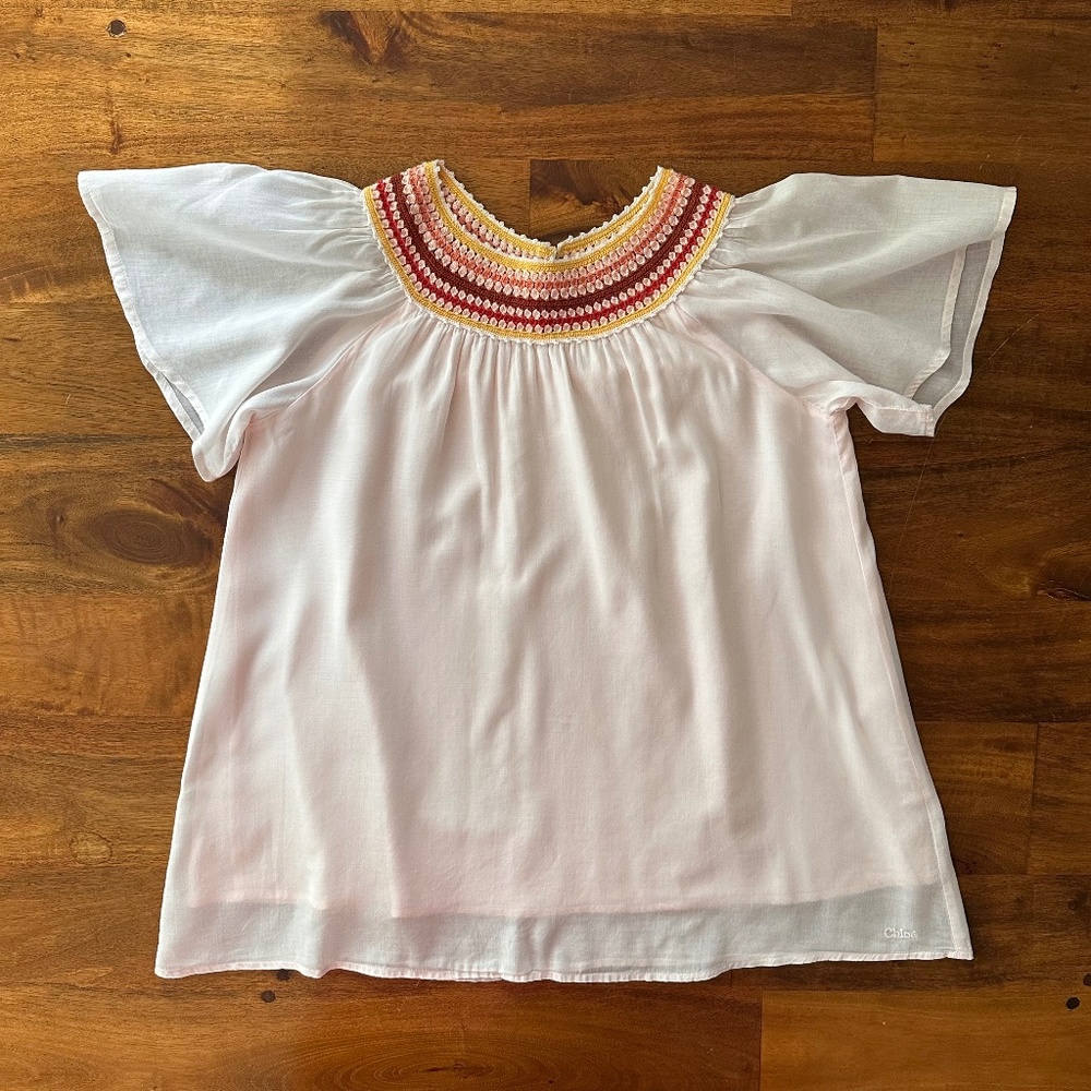 Pink Cotton Macrame Dress
